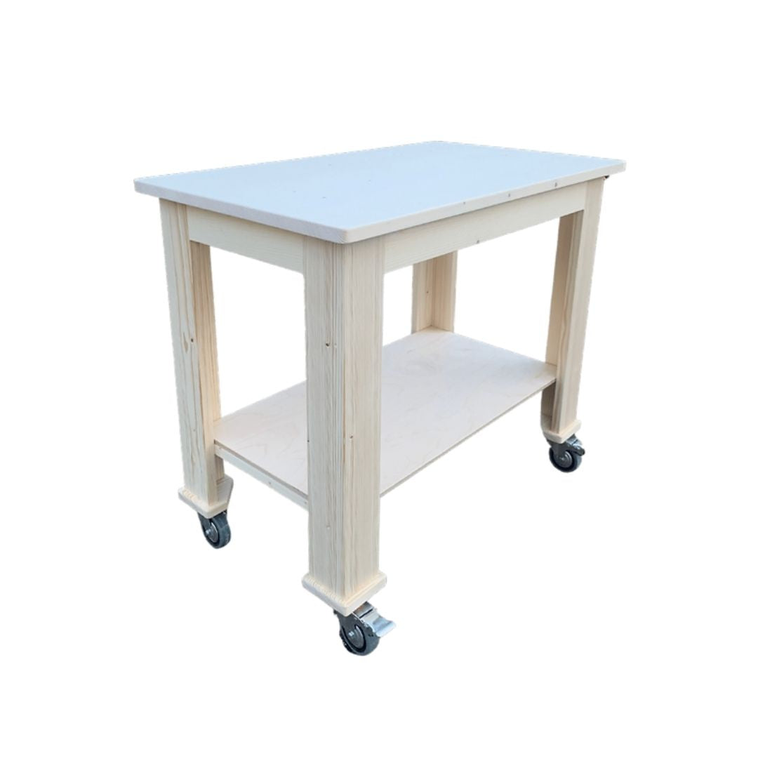Rolling support for solar oven