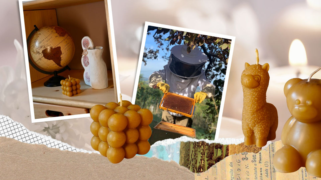 Nos bougies artisanales en vente sur le site ! 🐝☀️