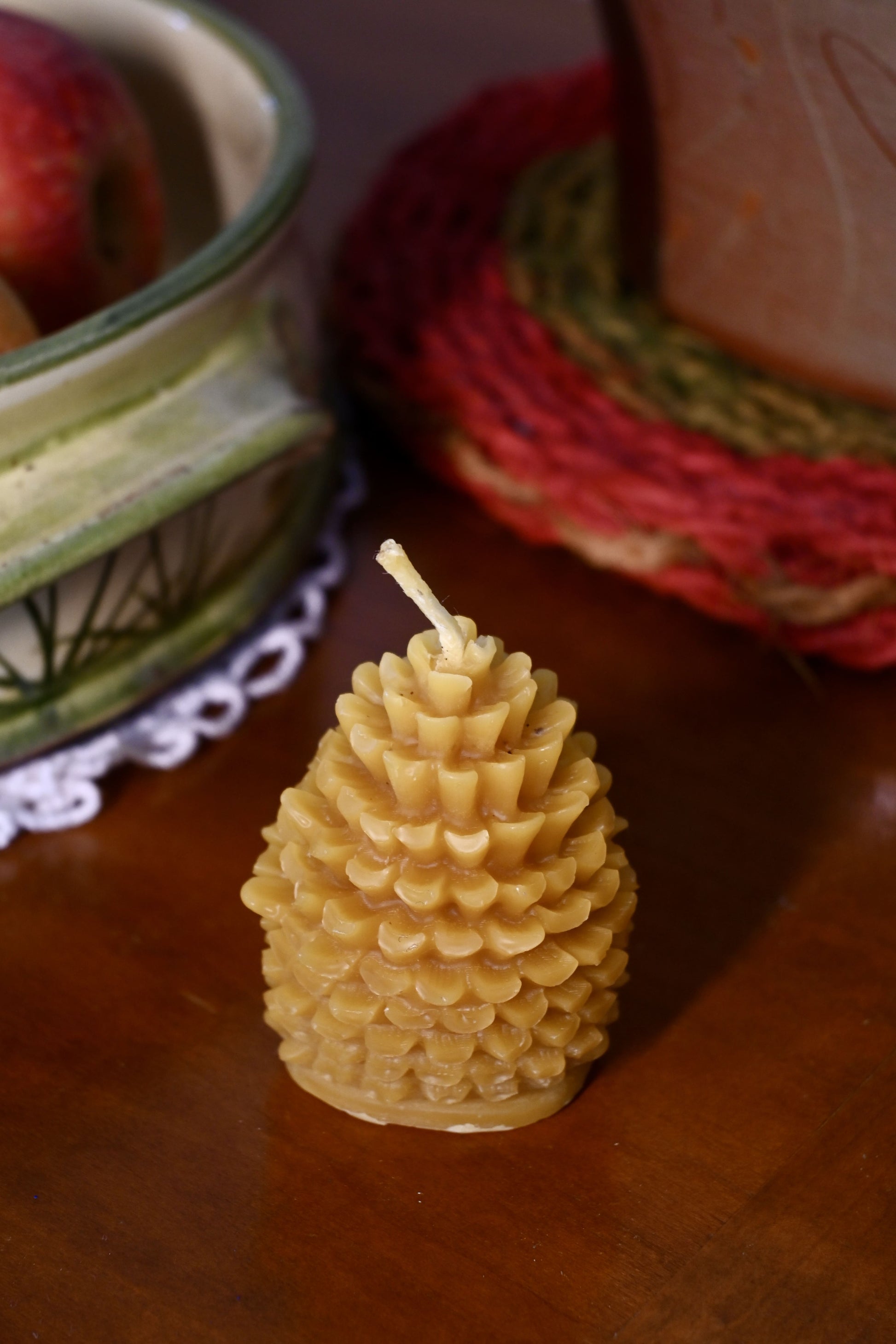 bougie pomme de pin