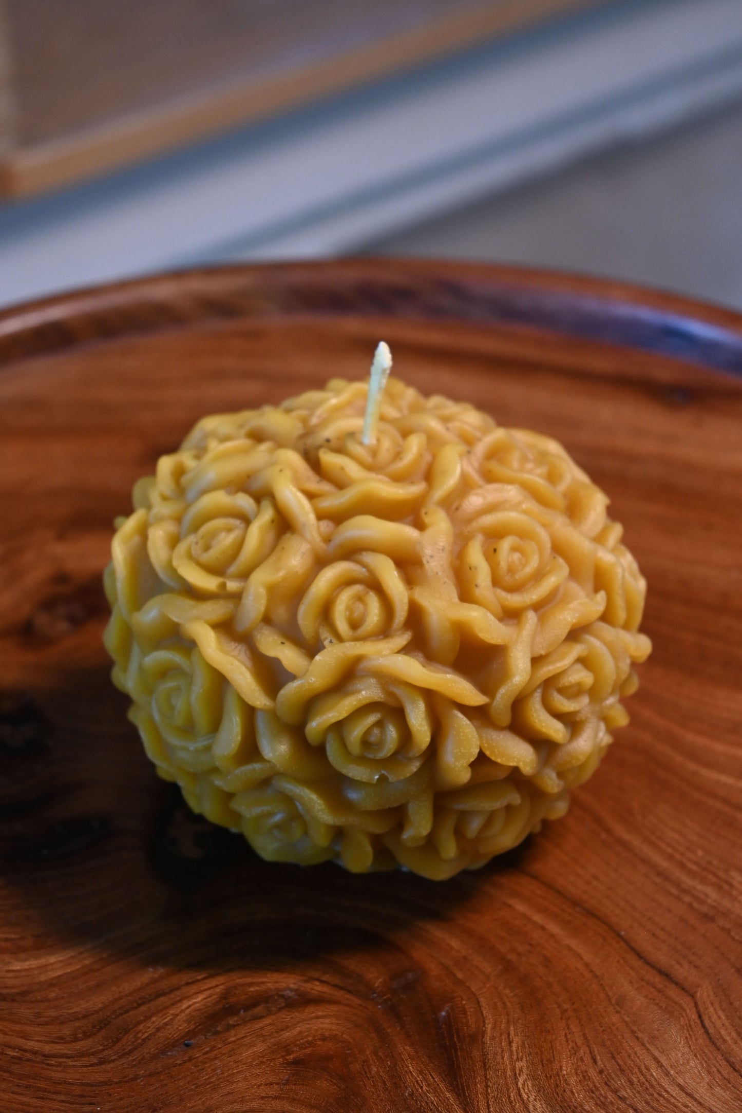 bougie bouquet de roses